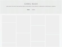 Tablet Screenshot of chrisrushartist.com
